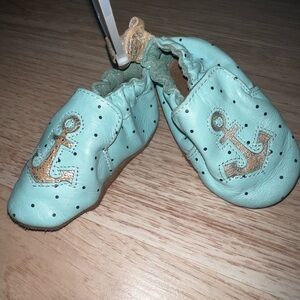 Robeez - Teal - Leather - Moccasins